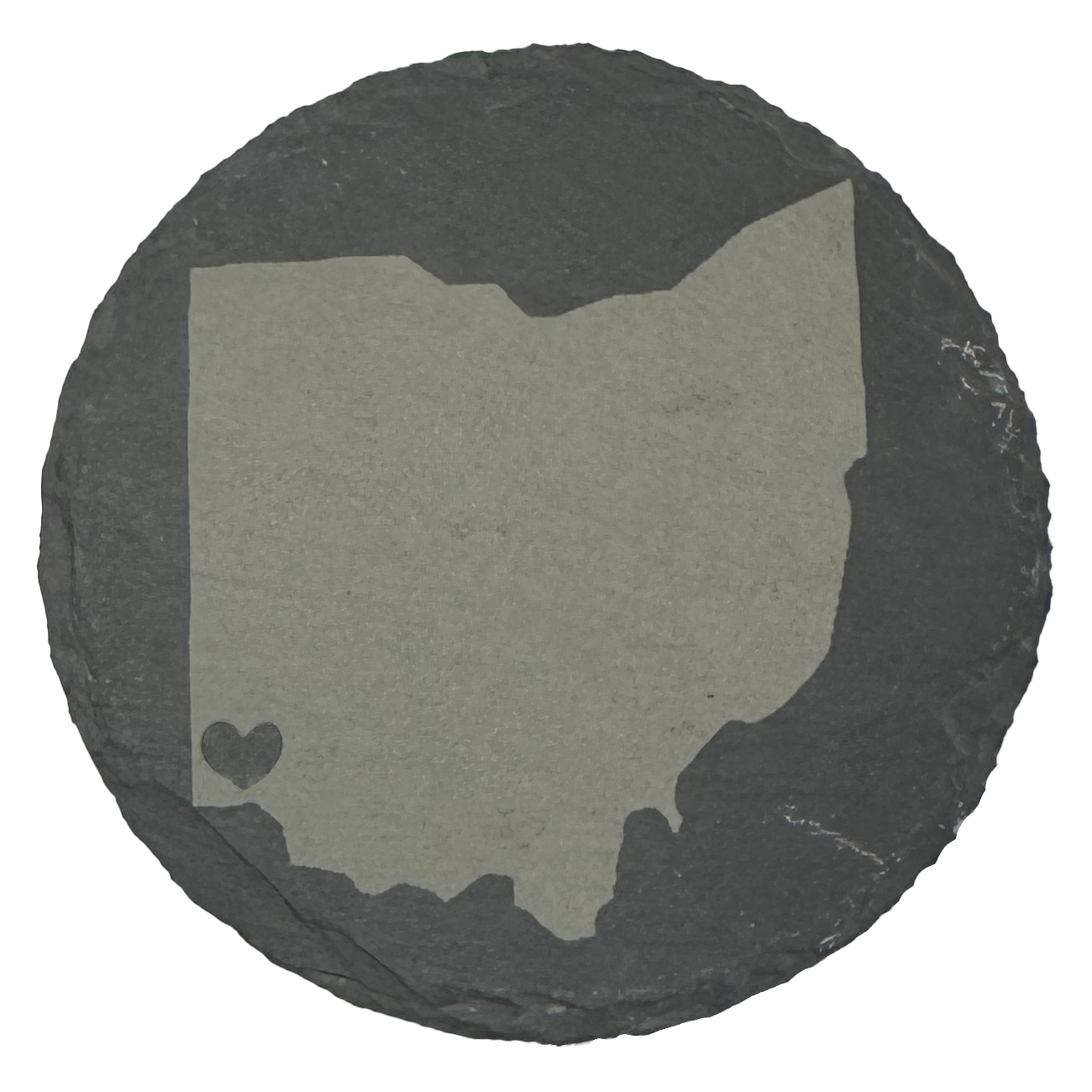 Personalized "HOME" Slate Coaster Set with City & State